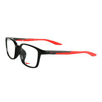 NIKE 耐克 中性款黑色镜框红色镜腿全框光学眼镜架眼镜框 7131AF 003 54MM