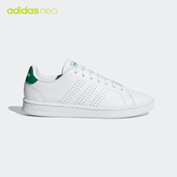 阿迪达斯官网adidas neo ADVANTAGE男女休闲运动鞋白/绿/F36424 41(255mm)