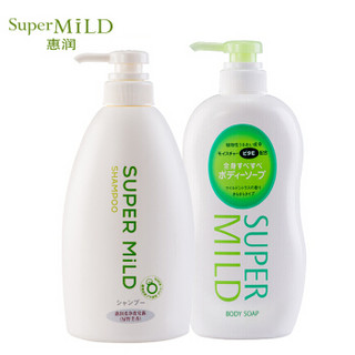 SUPER MILD 惠润 绿野芳香套装洗发水600ml+沐浴露650ml