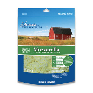嘉芃（Wisconsin Premium）马苏里拉干酪碎 226g 1包 原装成人儿童芝士碎