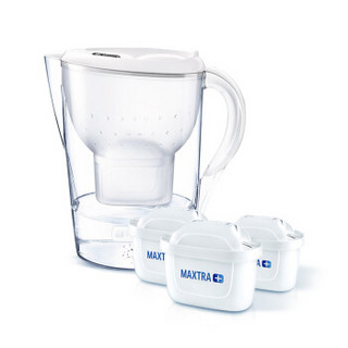 BRITA 碧然德  滤水壶Marella白色3.5L 1壶4芯套装