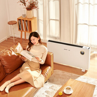 AIRMATE 艾美特 取暖器家用欧式快热炉电暖器办公室节能加湿电暖炉WC25-A1 白色
