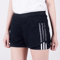 Adidas阿迪达斯NEO运动裤女裤2020秋冬季新款时尚透气舒适休闲短裤 DW7742 M