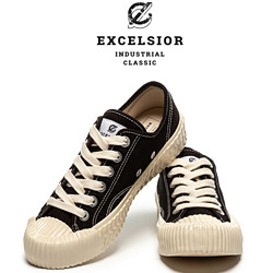 Excelsior 饼干帆布鞋男女款  碳黑色 ES_M6017CV_BK