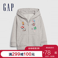 Gap男幼童女幼童卫衣秋冬551238 新款漫威联名童装运动开衫