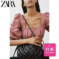 ZARA 女装 亚麻短上衣 07732270172