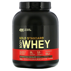 OPTIMUM NUTRITION 奥普帝蒙 黄金标准 乳清蛋白粉 牛奶巧克力味 5磅