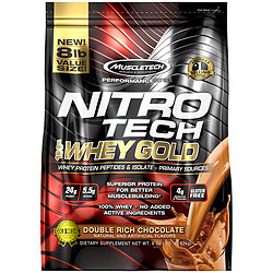 MUSCLETECH 肌肉科技 正氮科技 黄金分离乳清蛋白 双重浓郁巧克力味 8 磅