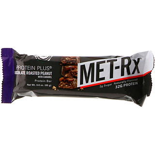 MET-RX 美瑞克斯 PROTEIN PLUS系列 蛋白棒 巧克力烤花生焦糖味 85g*9支