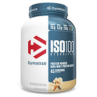 Dymatize 狄马泰斯 ISO100系列 水解乳清蛋白粉 香草味 3磅
