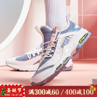 乔丹 女鞋休闲鞋气垫潮流减震运动鞋 XM16200320 白色/矿物蓝 38