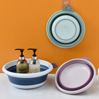 四万公里40000KM 折叠洗脸盆便携式旅行户外洗衣盆婴儿水盆宿舍学生压缩泡脚盆 SW8043 莫迪绿 中号