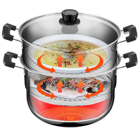 COOKER KING 炊大皇 WG16300 430不锈钢复合底蒸锅 26cm 2层