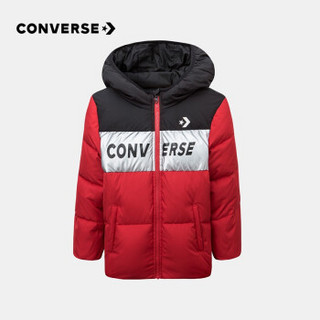 京东PLUS会员：Converse 匡威 儿童白鸭绒保暖连帽羽绒服