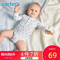 Carters婴儿连体衣2020新品春款婴幼儿长袖爬服包屁衣18186410