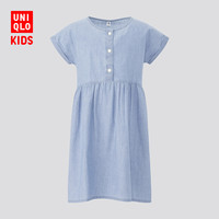 优衣库 童装/女童 连衣裙(短袖)(水洗产品) 423703 UNIQLO