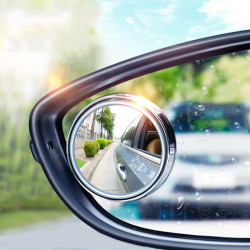 汽车后视镜倒车镜车载360度小圆镜辅助倒车盲点镜反光镜盲区镜