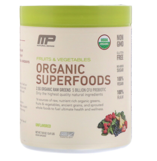 MUSCLEPHARM 有机超级食品 无味 222g