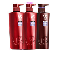 VS 沙宣 垂坠质感洗护套装洗发水400ml*2+护发素400ml（直发造型 去屑去油洗发露洗头膏润发乳 苏宁自营）