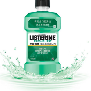 LISTERINE 李施德林 基础护理系列 清凉薄荷漱口水 500ml