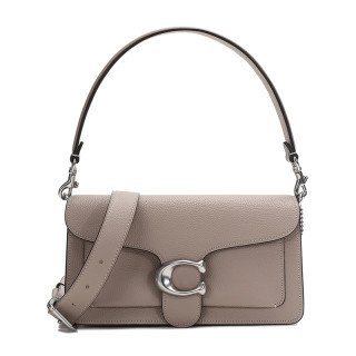 COACH 蔻驰 Tabby系列 女士抛光鹅卵石纹手提单肩包 73995 LHTAU 咖色 中号