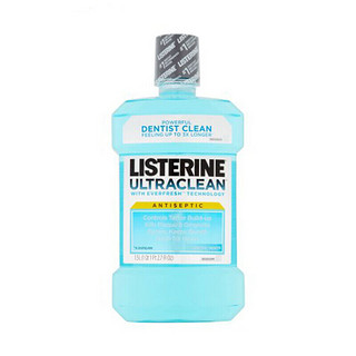 LISTERINE 李施德林 基础护理系列 冰蓝劲爽漱口水 薄荷味 1.5L