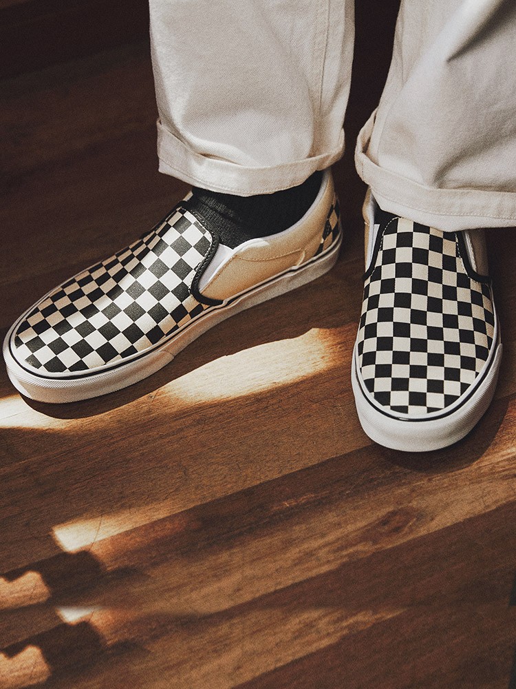 vans范斯黑白棋盘格vn000vosapk男女低帮帆布鞋
