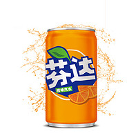 Fanta 芬达 可口可乐（Coca-Cola）芬达 Fanta 橙味 碳酸汽水饮料迷你摩登罐 200ml*12罐 整箱装