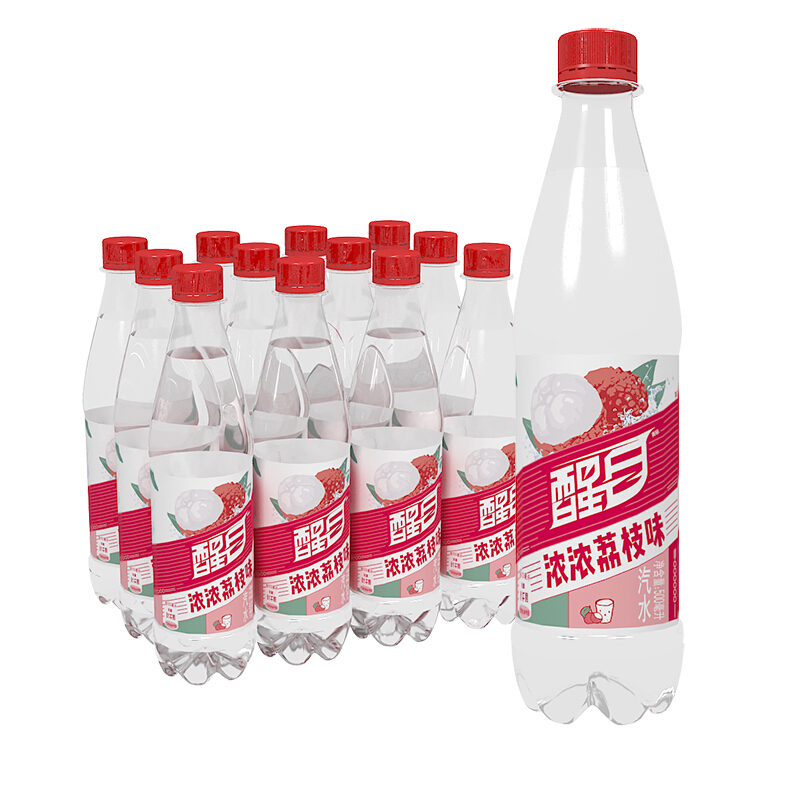 限地区京东plus会员cocacola可口可乐醒目荔枝口味500ml12瓶3件