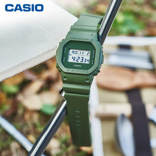 卡西欧（CASIO）G-SHOCK 地球色调户外系列运动防水情侣表石英手表 DW-5600ET-3PR