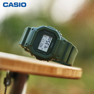 卡西欧（CASIO）G-SHOCK 地球色调户外系列运动防水情侣表石英手表 DW-5600ET-3PR