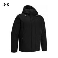 安德玛官方UA Showdown男子运动训练长款连帽羽绒夹克Under Armour1360627 黑色001 L