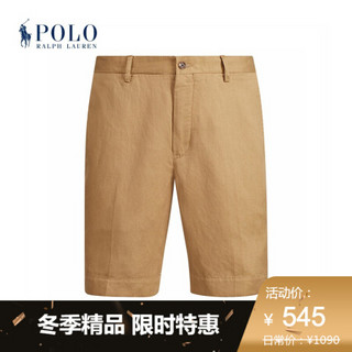 Ralph Lauren/拉夫劳伦男装 经典版型斜纹布短裤11069 E05-卡其色 33