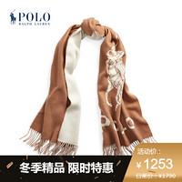 Ralph Lauren/拉夫劳伦女配 2020年冬季大号混纺围巾50999 260-棕色 ONE