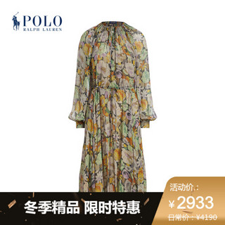 Ralph Lauren/拉夫劳伦女装 2020年秋季花卉印花连衣裙21823 800-橙色 0