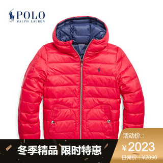 Ralph Lauren/拉夫劳伦男童 2020年秋季双面穿绗缝羽绒夹克34006 600-红色 S