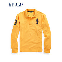 Ralph Lauren/拉夫劳伦男童 经典款棉质网布Polo衫31968 E95-黄色 M