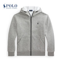 Ralph Lauren/拉夫劳伦男装 2020年冬季起绒布全拉链连帽衫13015 020-灰色 L