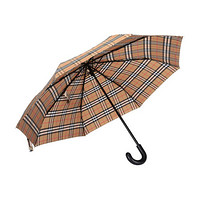 博柏利 BURBERRY 男女通用款聚酯纤维折叠伞雨伞古典黄色黑色Vintage格纹 40752861