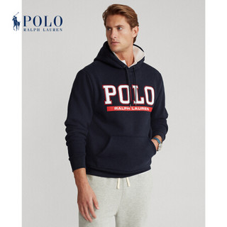 Ralph Lauren/拉夫劳伦男装 2020年冬季徽标起绒布连帽衫12991 410-海军蓝 L