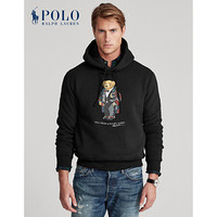 Ralph Lauren/拉夫劳伦男装 2020年冬季粗呢小熊起绒布连帽衫12957 001-黑色 M