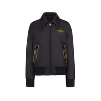 普拉达PRADA 男士黑色Re-nylon 再生尼龙飞行员夹克 SGB630S202-1XVZ-F0002 48