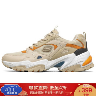 斯凯奇 SKECHERS 经典休闲鞋 男子运动鞋 时尚老爹鞋 熊猫鞋 237163/TPE 42码 US9码