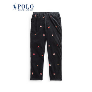 Ralph Lauren/拉夫劳伦男装 2020年冬季Polo学院风灯芯绒长裤12968 001-黑色 L