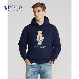 Ralph Lauren/拉夫劳伦男装 2020年冬季Polo小熊起绒布连帽衫13071 410-海军蓝 L