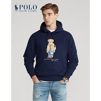 Ralph Lauren/拉夫劳伦男装 2020年冬季Polo小熊起绒布连帽衫13071 410-海军蓝 L