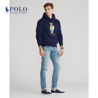 Ralph Lauren/拉夫劳伦男装 2020年冬季Polo小熊起绒布连帽衫13071 410-海军蓝 L