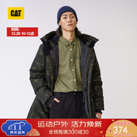 卡特彼勒CAT卡特秋冬款男厚羽绒服CH8MODJK313A96 绿色 XXL