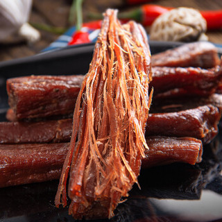 蒙时代 风干牛肉干500g正宗内蒙古特产手撕小零食袋装熟食麻辣真空肉干肉脯7成干度