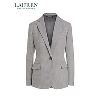 Lauren/拉夫劳伦女装 2020年秋季千鸟格纹斜纹布西装外套60410 020-灰色 0